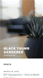 Mobile Screenshot of blackthumbgardener.com